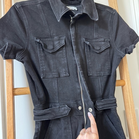 Good American Fit For Success Denim Jumpsuit in Black - Size 1 (US Small) - GUC - Picture 4 of 8